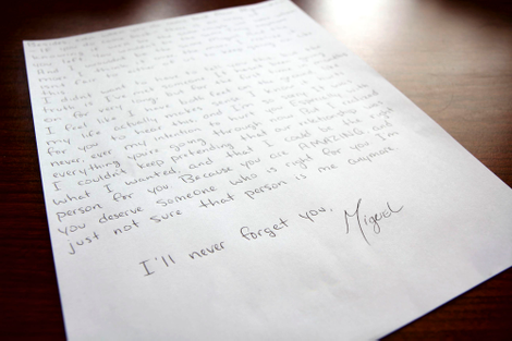 A U.S. soldier finally experiencing what it's like to be emotionally destroyed in an 800-word note.
